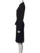 Diane von Furstenberg V-Neck Knee-Length Dress