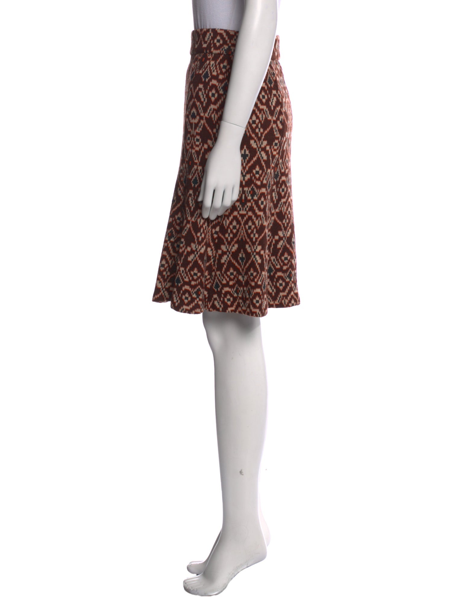 Diane von Furstenberg Printed Knee-Length Skirt