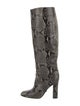 Diane von Furstenberg Snakeskin Animal Print Boots