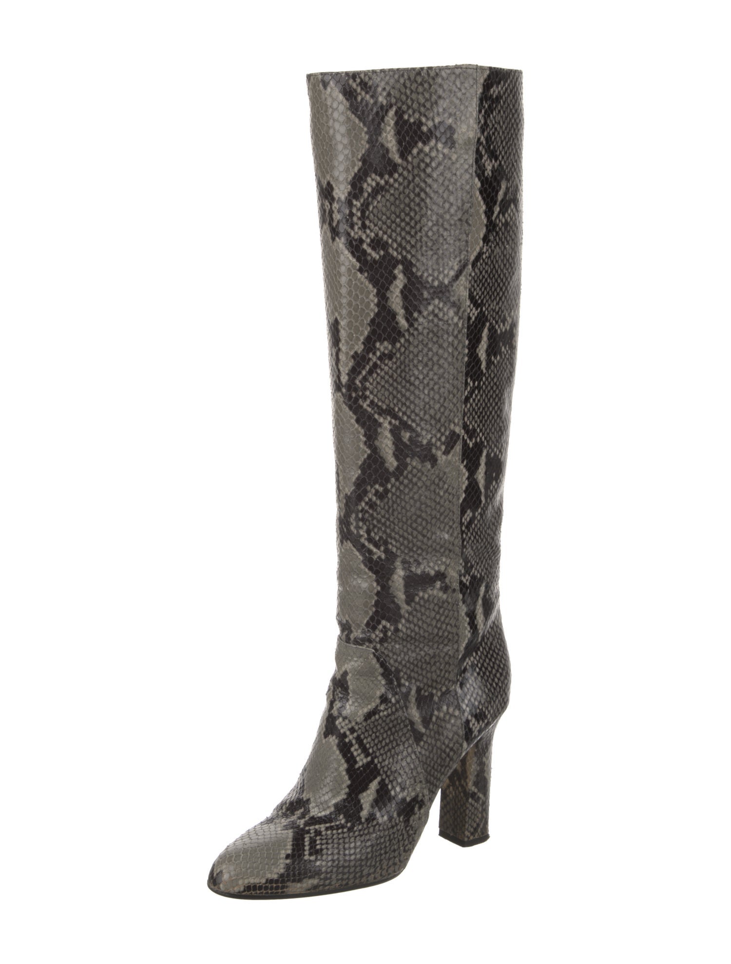 Diane von Furstenberg Snakeskin Animal Print Boots