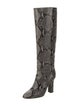 Diane von Furstenberg Snakeskin Animal Print Boots