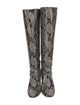 Diane von Furstenberg Snakeskin Animal Print Boots