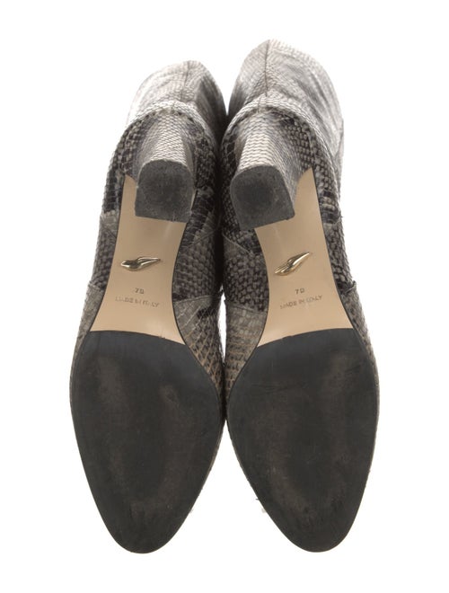 Diane von Furstenberg Snakeskin Animal Print Boots