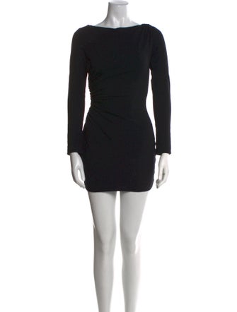 Diane von Furstenberg Bateau Neckline Mini Dress