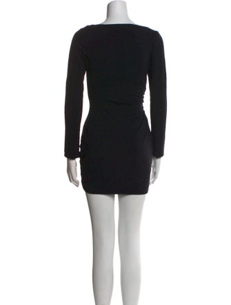 Diane von Furstenberg Bateau Neckline Mini Dress