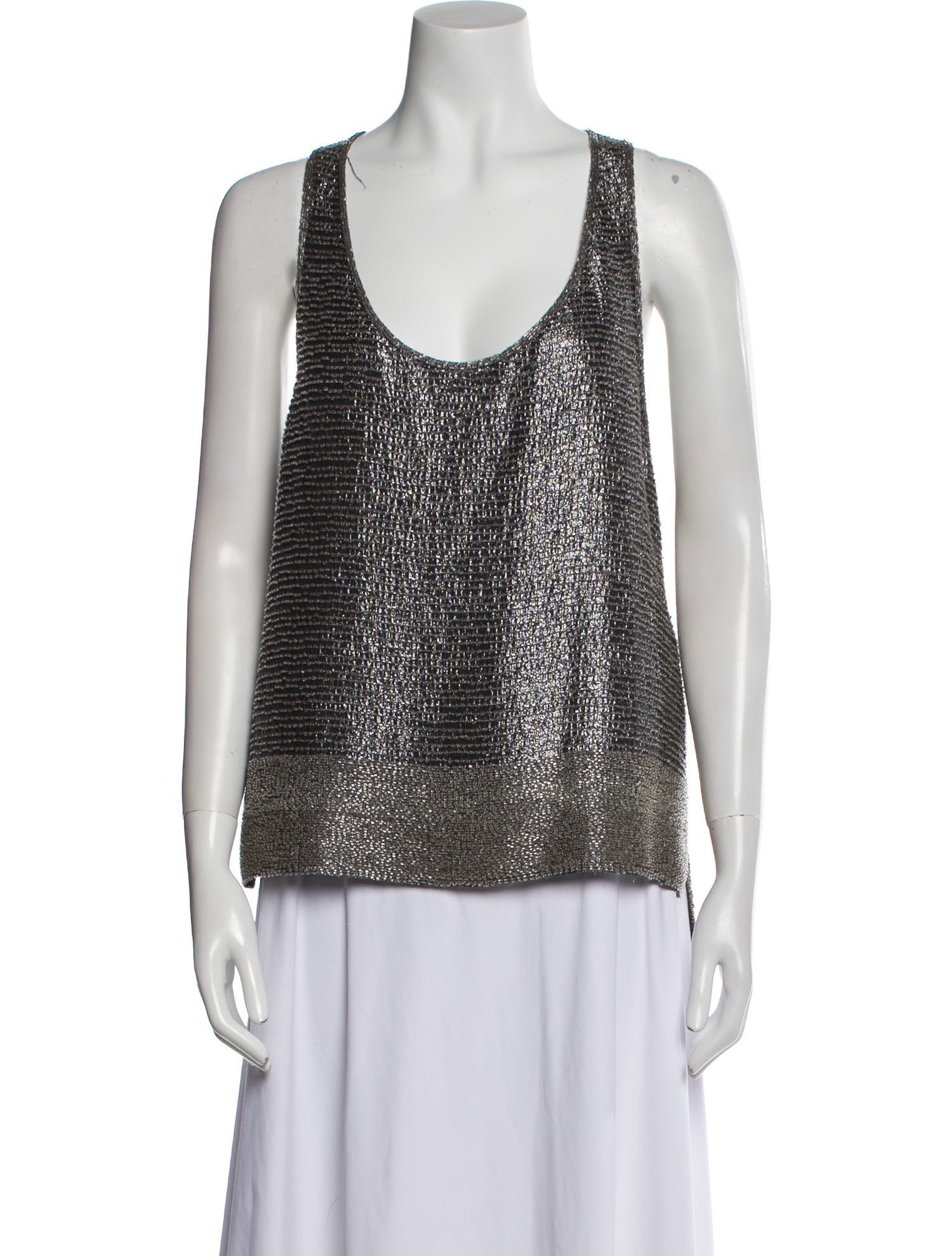 Diane von Furstenberg Silk Scoop Neck Top