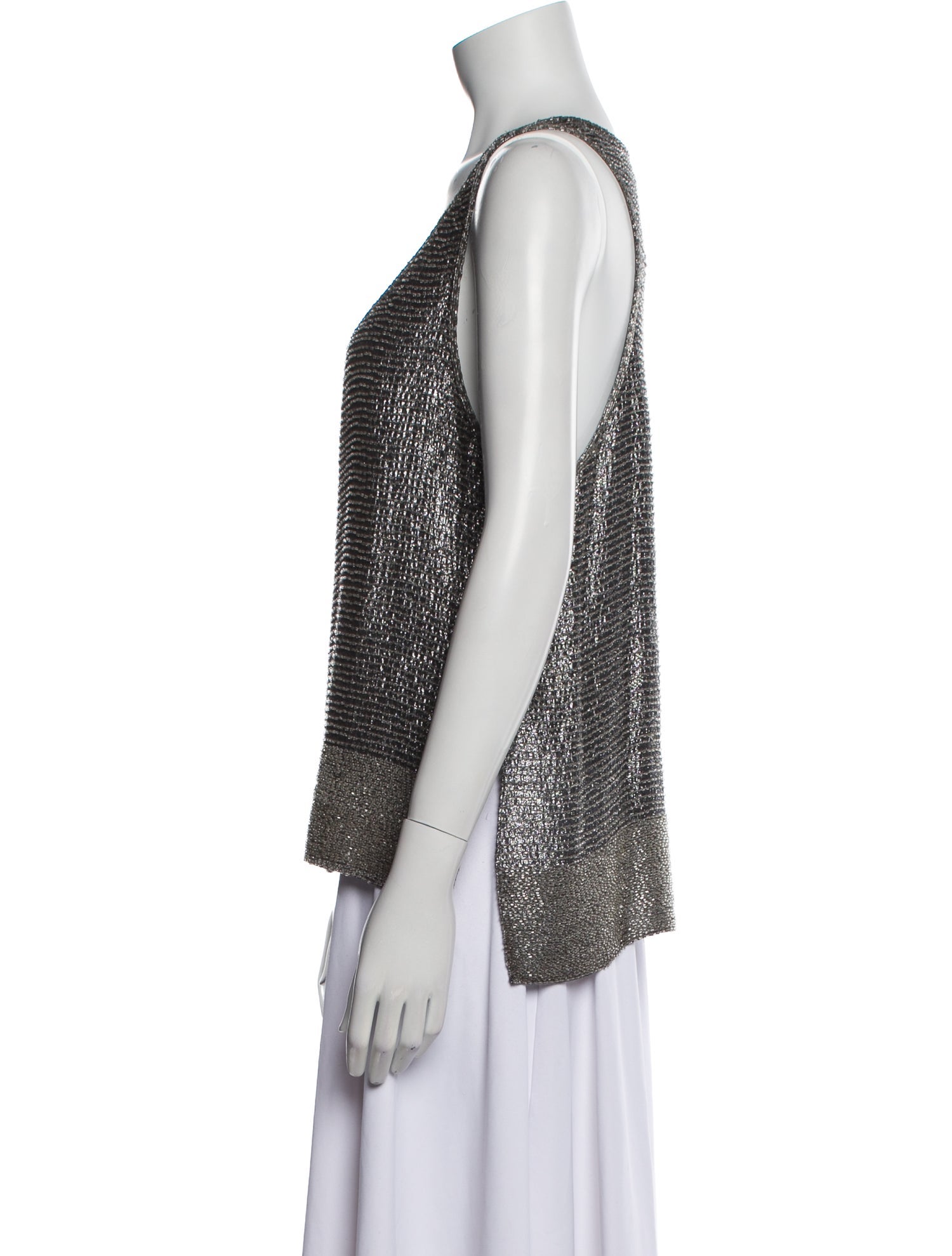 Diane von Furstenberg Silk Scoop Neck Top