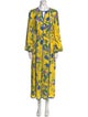 Diane von Furstenberg Floral Print Long Dress