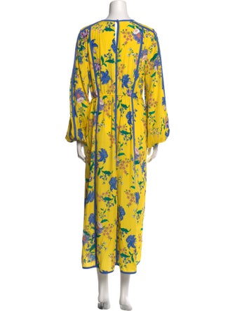 Diane von Furstenberg Floral Print Long Dress