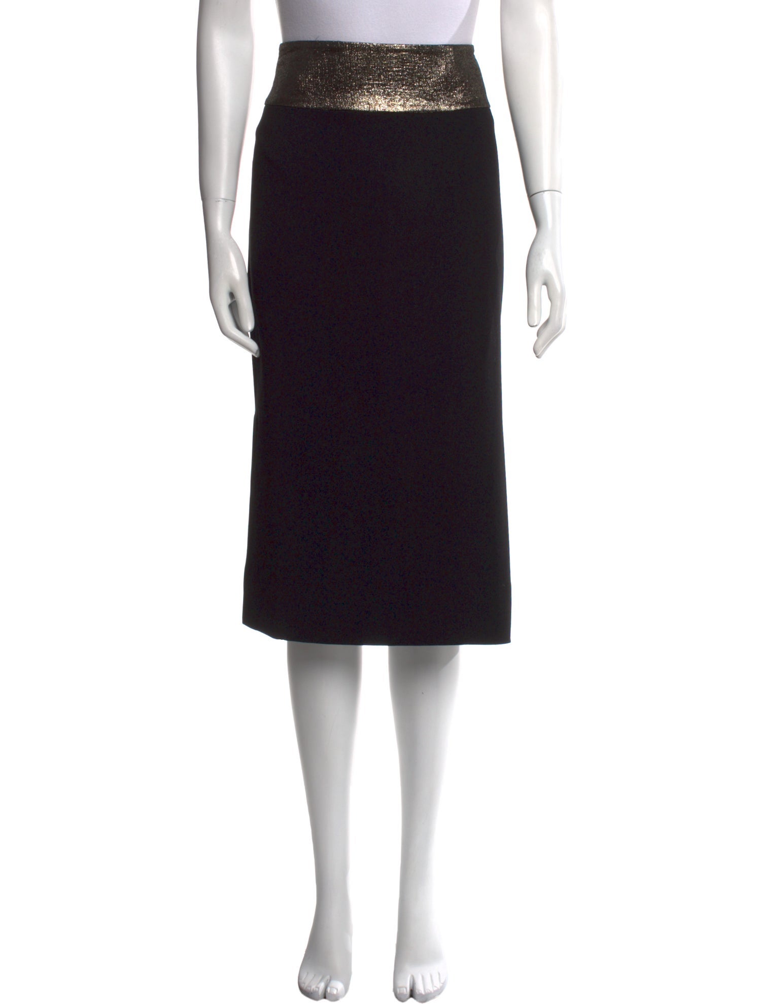 Diane von Furstenberg Glitter Accents Midi Length Skirt