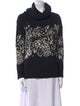 Diane von Furstenberg Merino Wool Printed Sweater