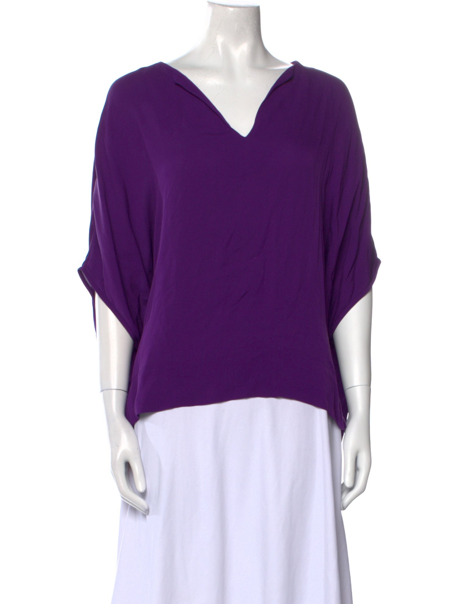 Diane von Furstenberg Silk V-Neck Blouse