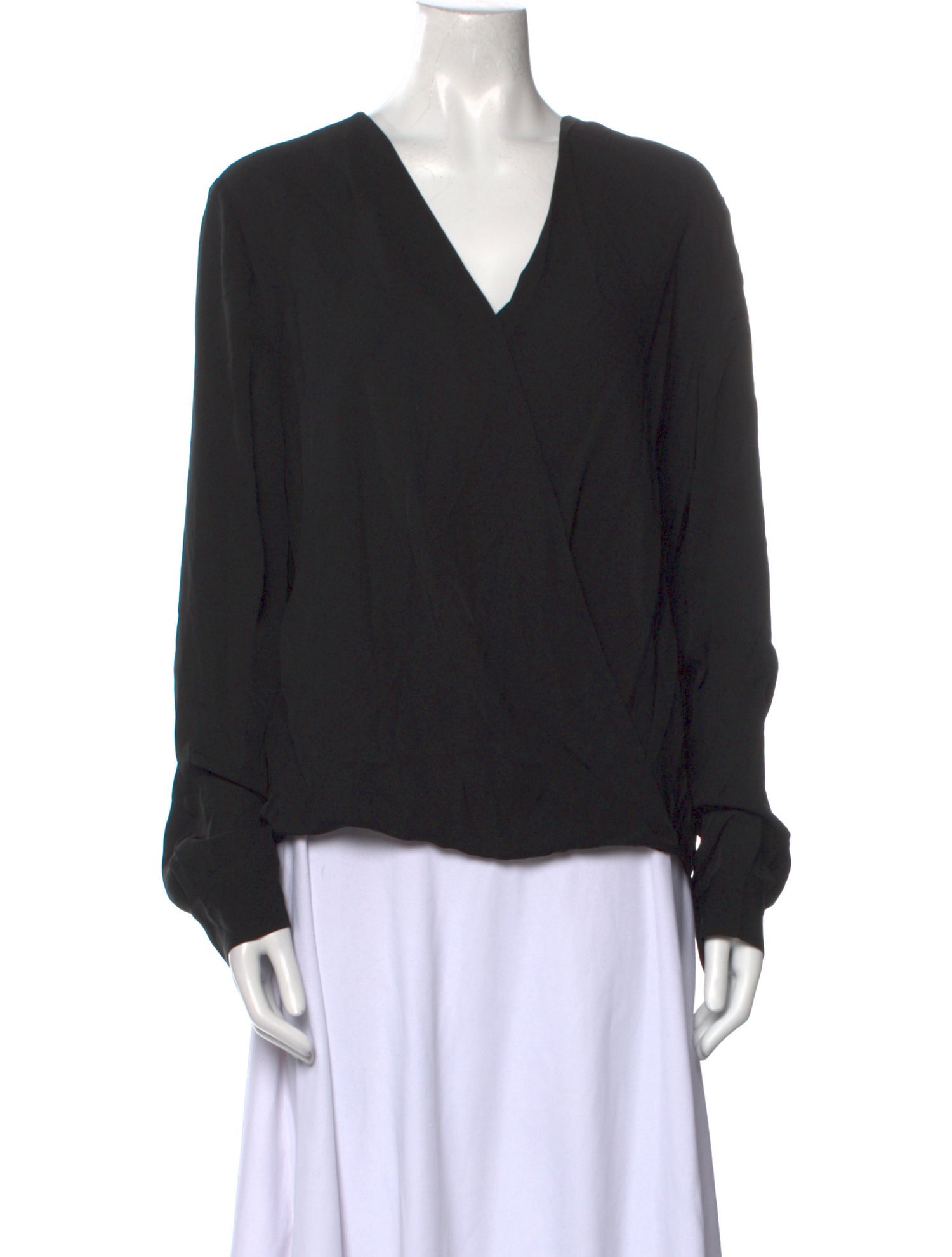 Diane von Furstenberg Silk V-Neck Blouse