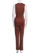 Diane von Furstenberg Silk Printed Jumpsuit