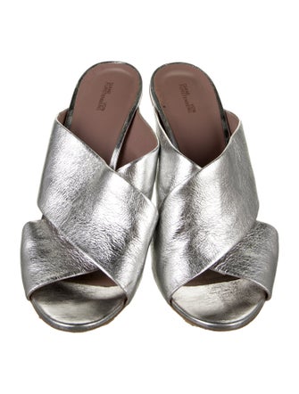 Diane von Furstenberg Leather Slides