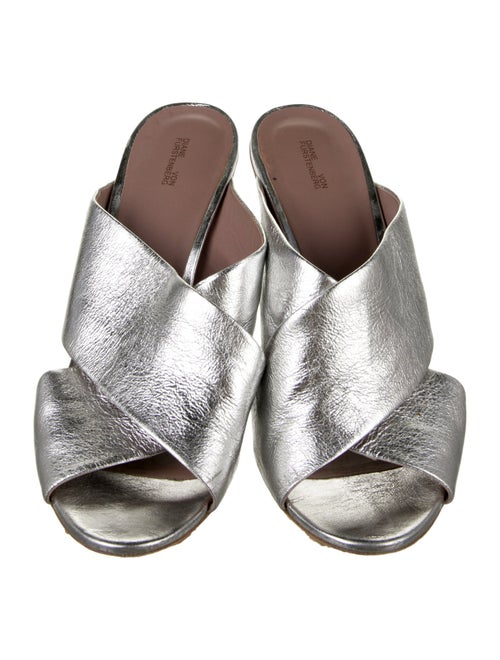 Diane von Furstenberg Leather Slides