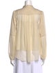 Diane von Furstenberg Mock Neck Long Sleeve Blouse