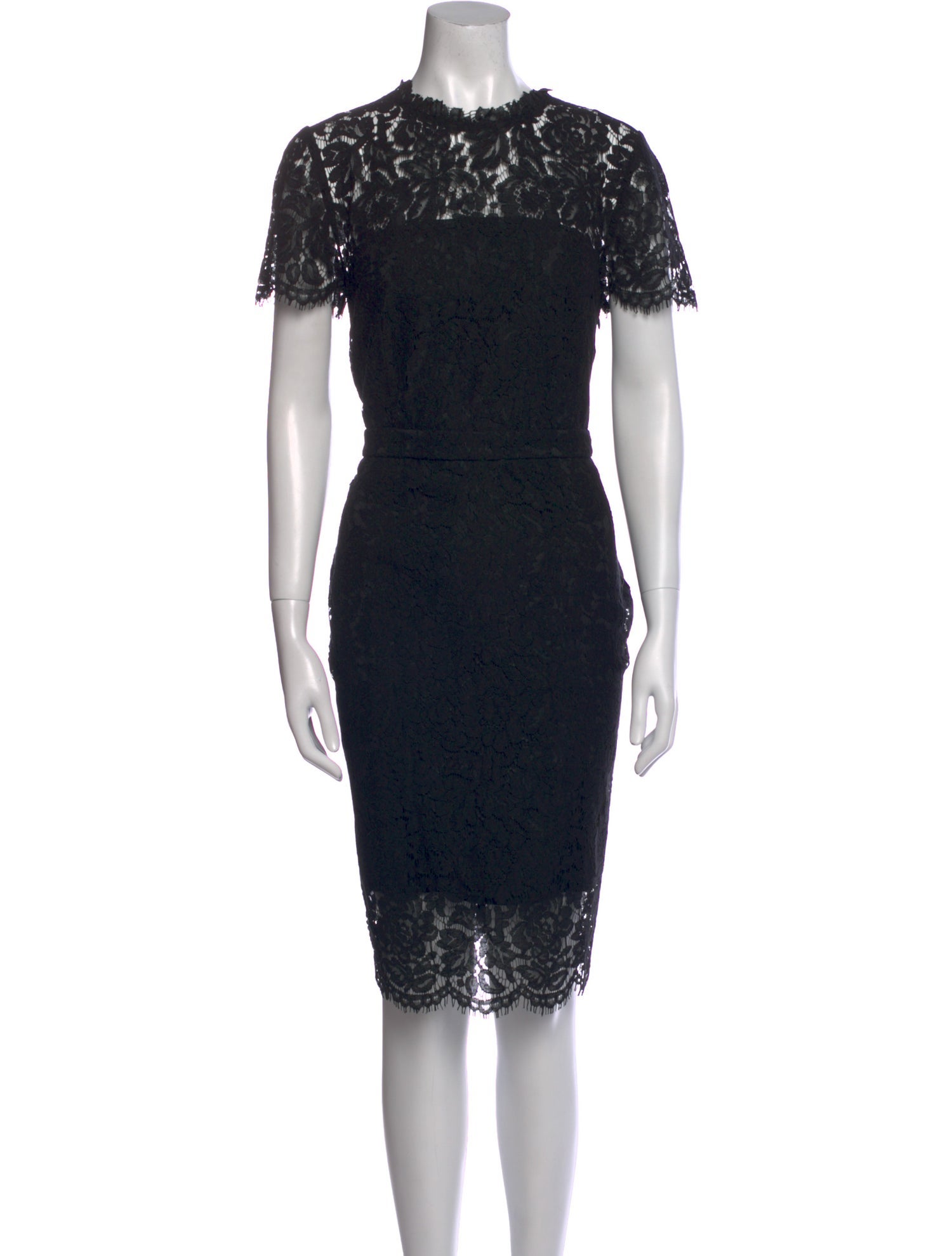 Diane von Furstenberg Lace Pattern Midi Length Dress