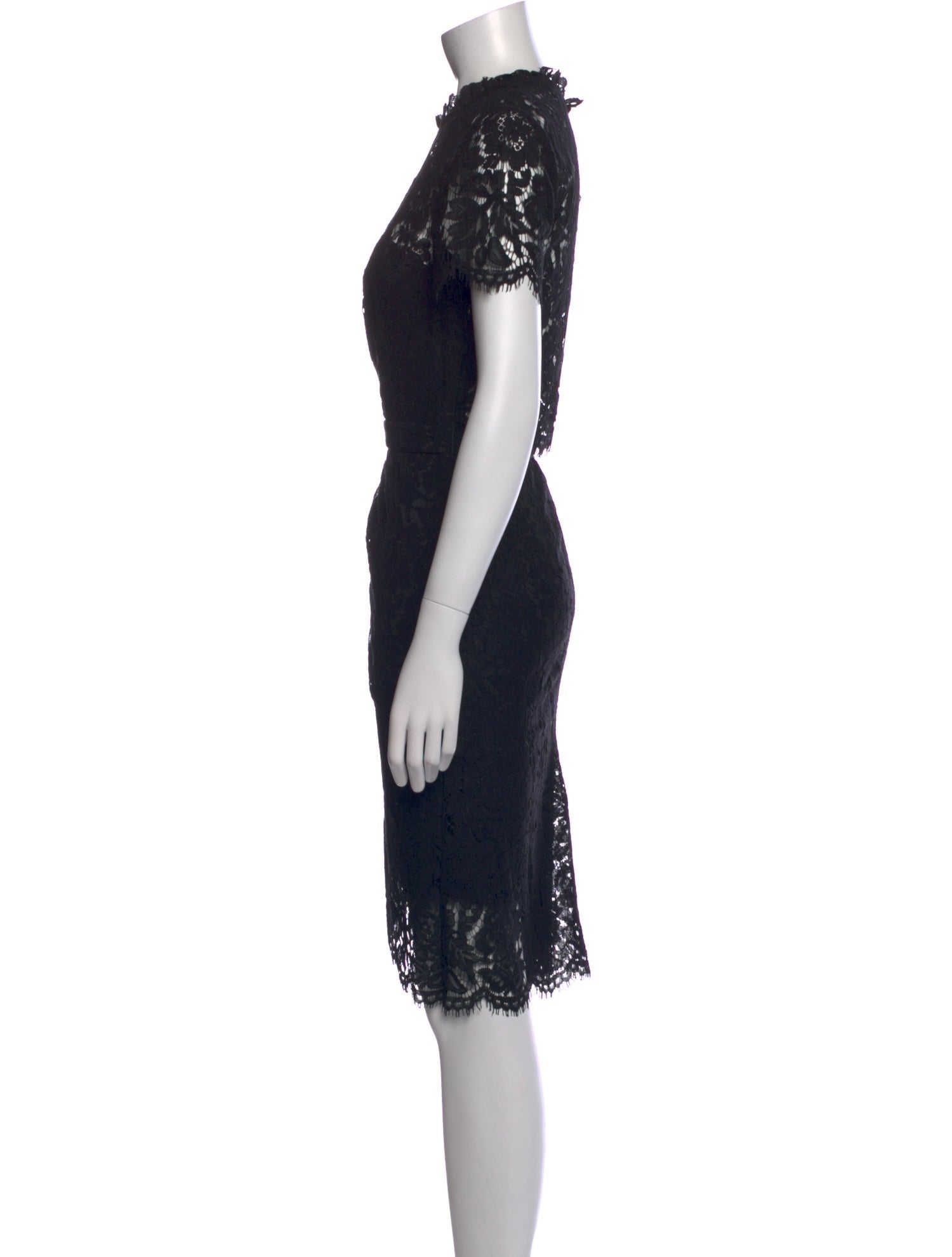 Diane von Furstenberg Lace Pattern Midi Length Dress