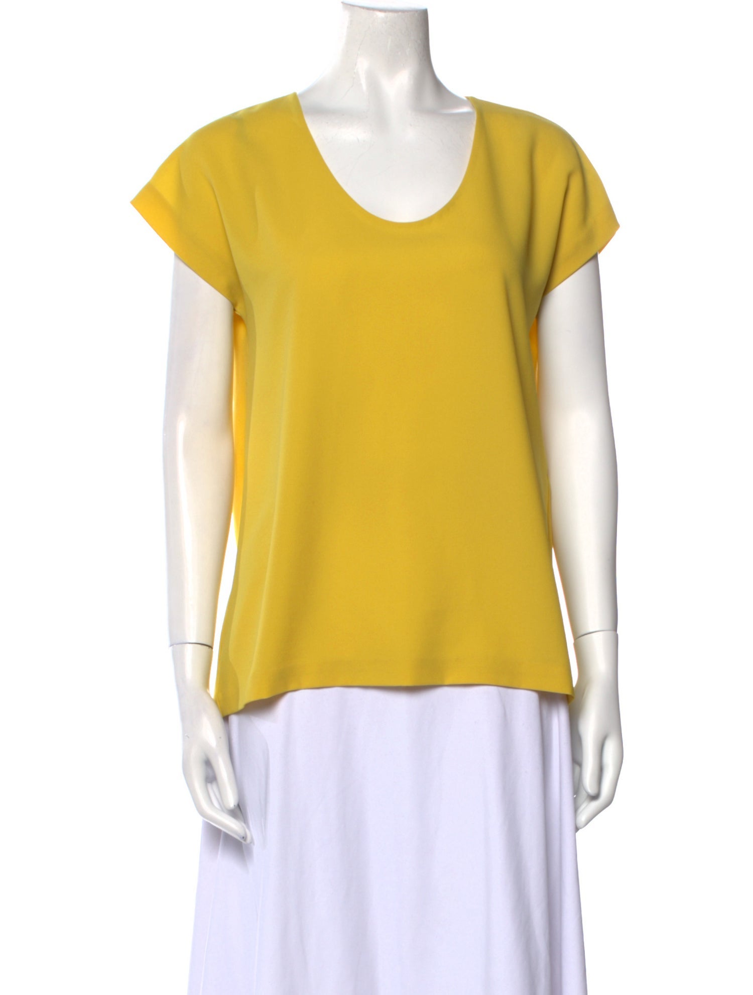 Diane von Furstenberg Scoop Neck Short Sleeve T-Shirt