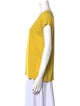 Diane von Furstenberg Scoop Neck Short Sleeve T-Shirt