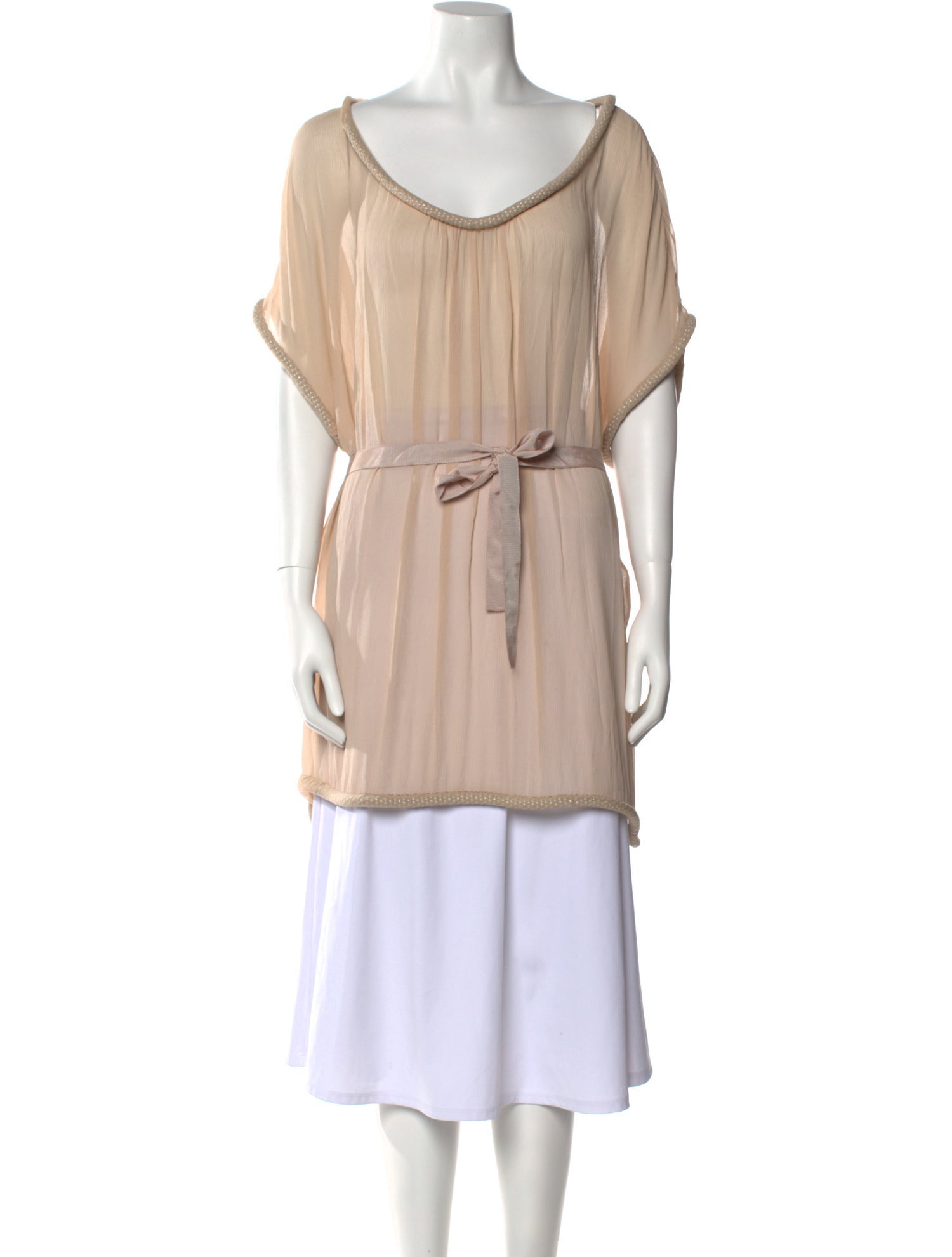 Diane von Furstenberg Silk Scoop Neck Tunic