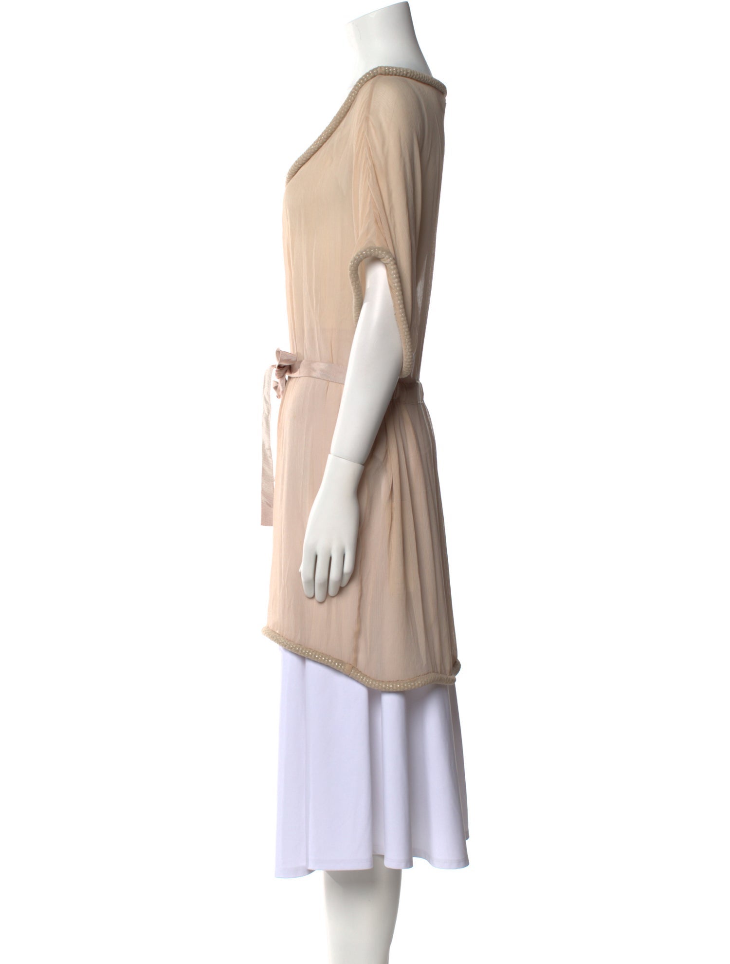 Diane von Furstenberg Silk Scoop Neck Tunic