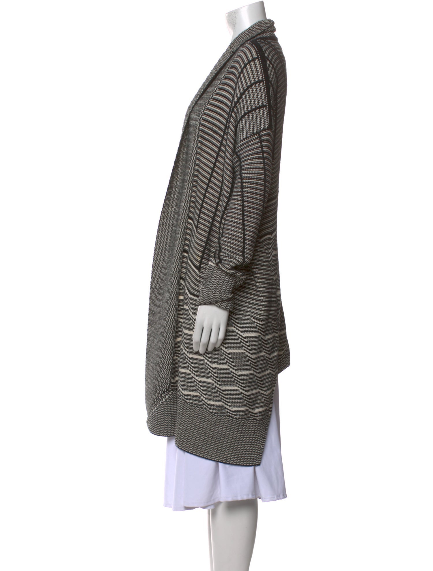 Diane von Furstenberg Striped V-Neck Sweater