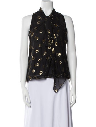 Diane von Furstenberg Silk Printed Blouse