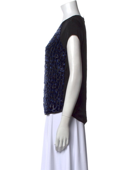 Diane von Furstenberg Printed Crew Neck Top