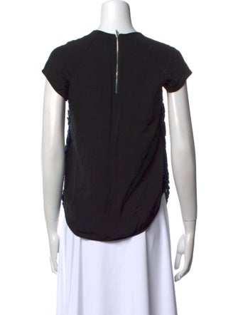 Diane von Furstenberg Printed Crew Neck Top