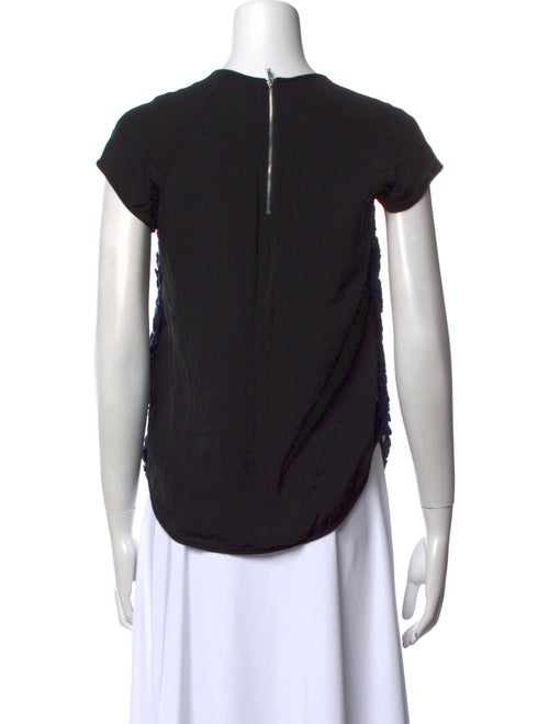 Diane von Furstenberg Printed Crew Neck Top