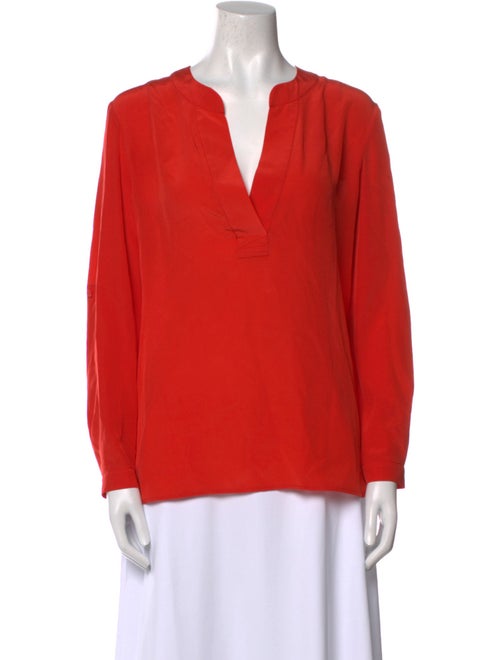 Diane von Furstenberg Silk V-Neck Blouse