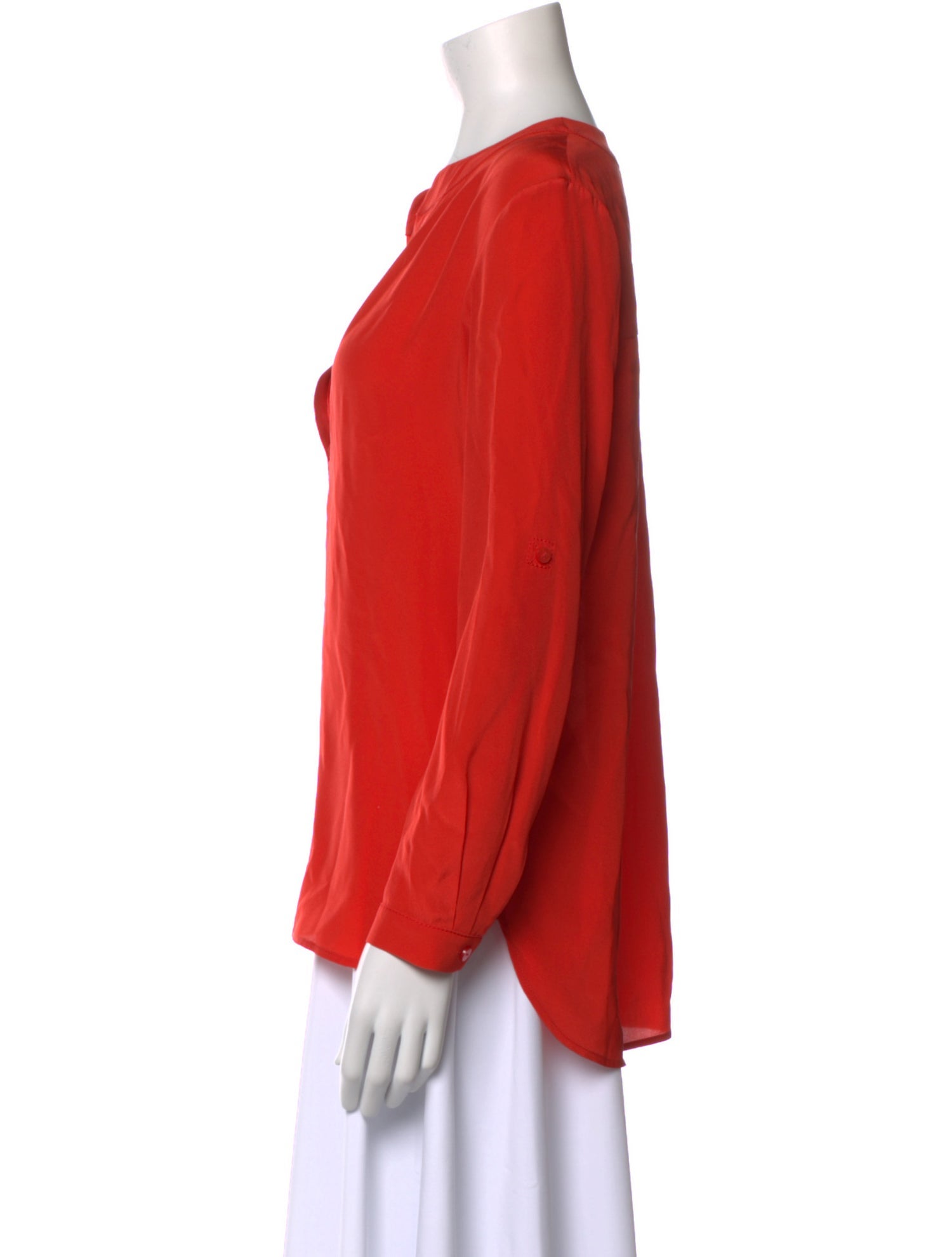 Diane von Furstenberg Silk V-Neck Blouse