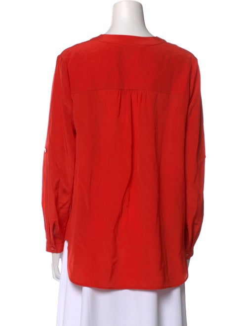 Diane von Furstenberg Silk V-Neck Blouse