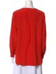 Diane von Furstenberg Silk V-Neck Blouse
