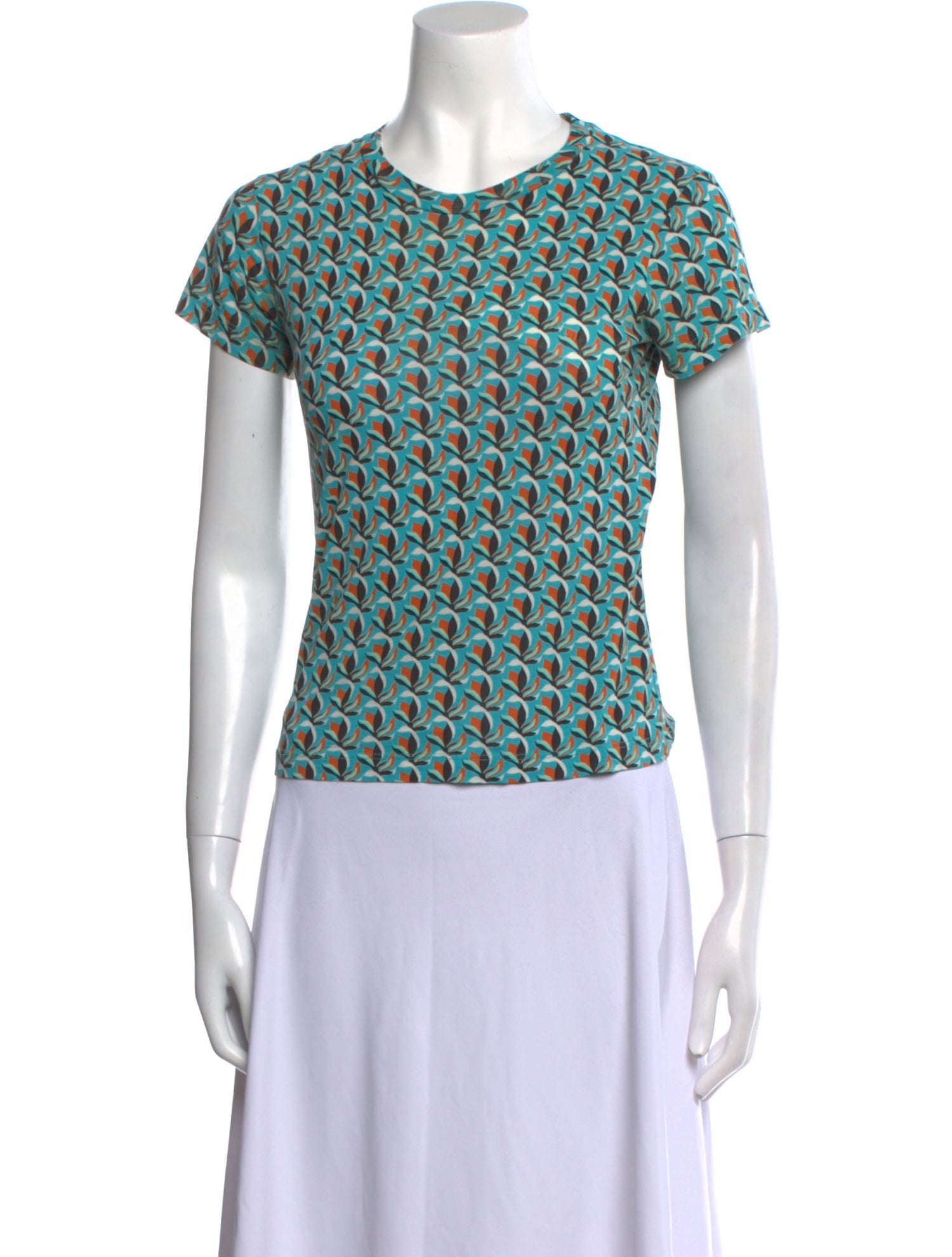 Diane von Furstenberg Printed Crew Neck T-Shirt