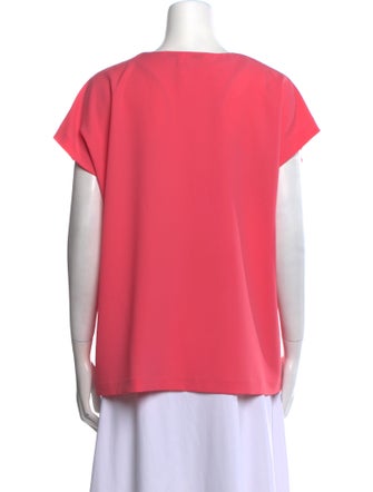 Diane von Furstenberg Scoop Neck Short Sleeve T-Shirt