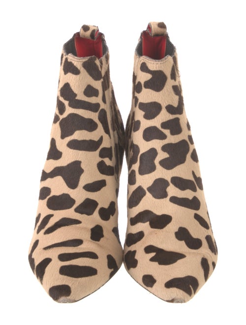 Diane von Furstenberg Ponyhair Animal Print Chelsea Boots