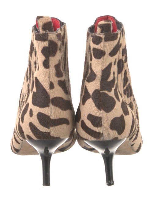 Diane von Furstenberg Ponyhair Animal Print Chelsea Boots
