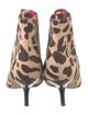 Diane von Furstenberg Ponyhair Animal Print Chelsea Boots