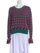 Diane von Furstenberg Printed Crew Neck Sweater