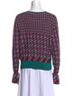 Diane von Furstenberg Printed Crew Neck Sweater
