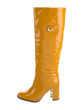 Diane von Furstenberg Patent Leather Boots