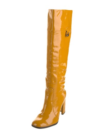 Diane von Furstenberg Patent Leather Boots