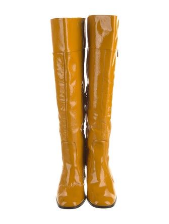 Diane von Furstenberg Patent Leather Boots