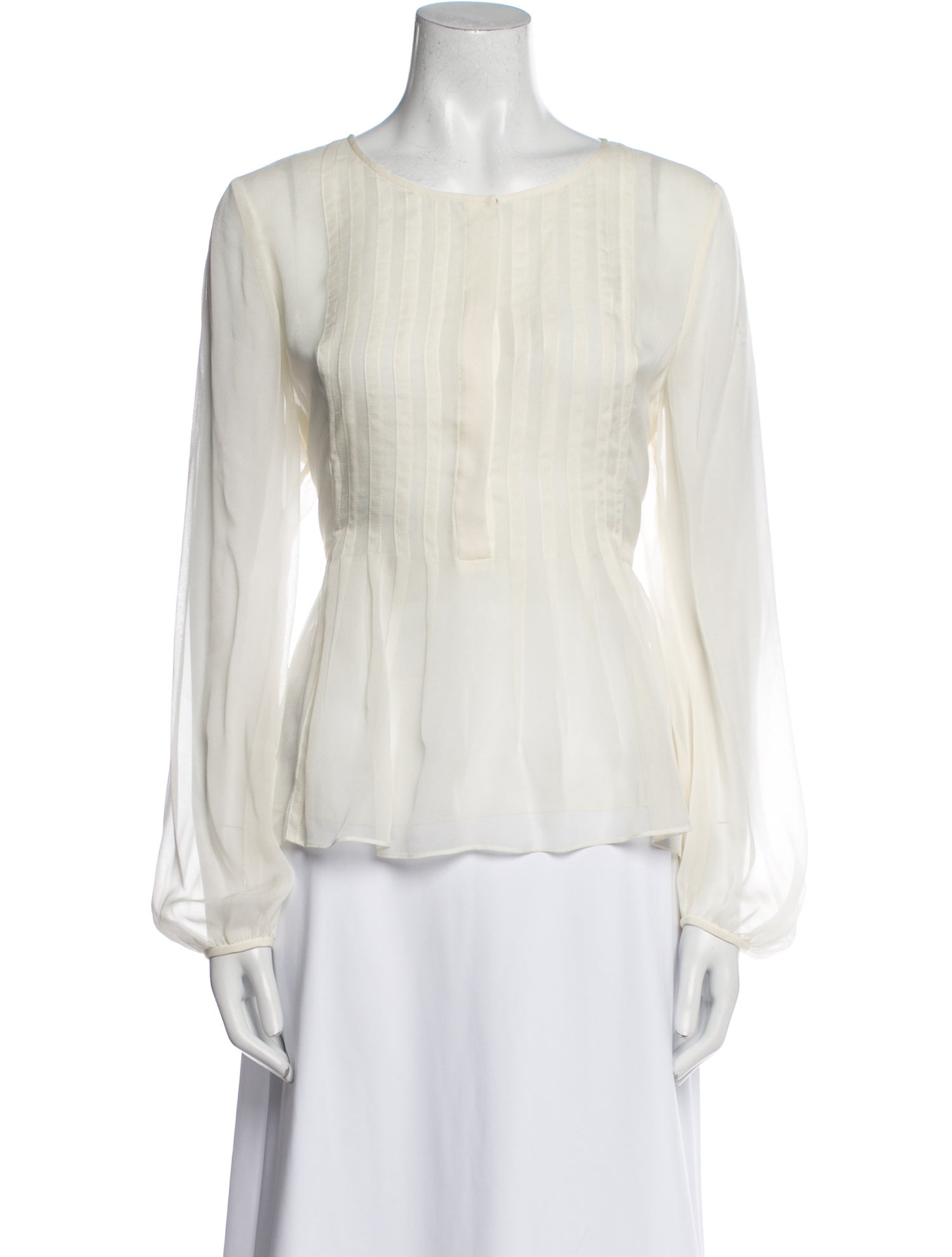 Diane von Furstenberg Silk Scoop Neck Blouse