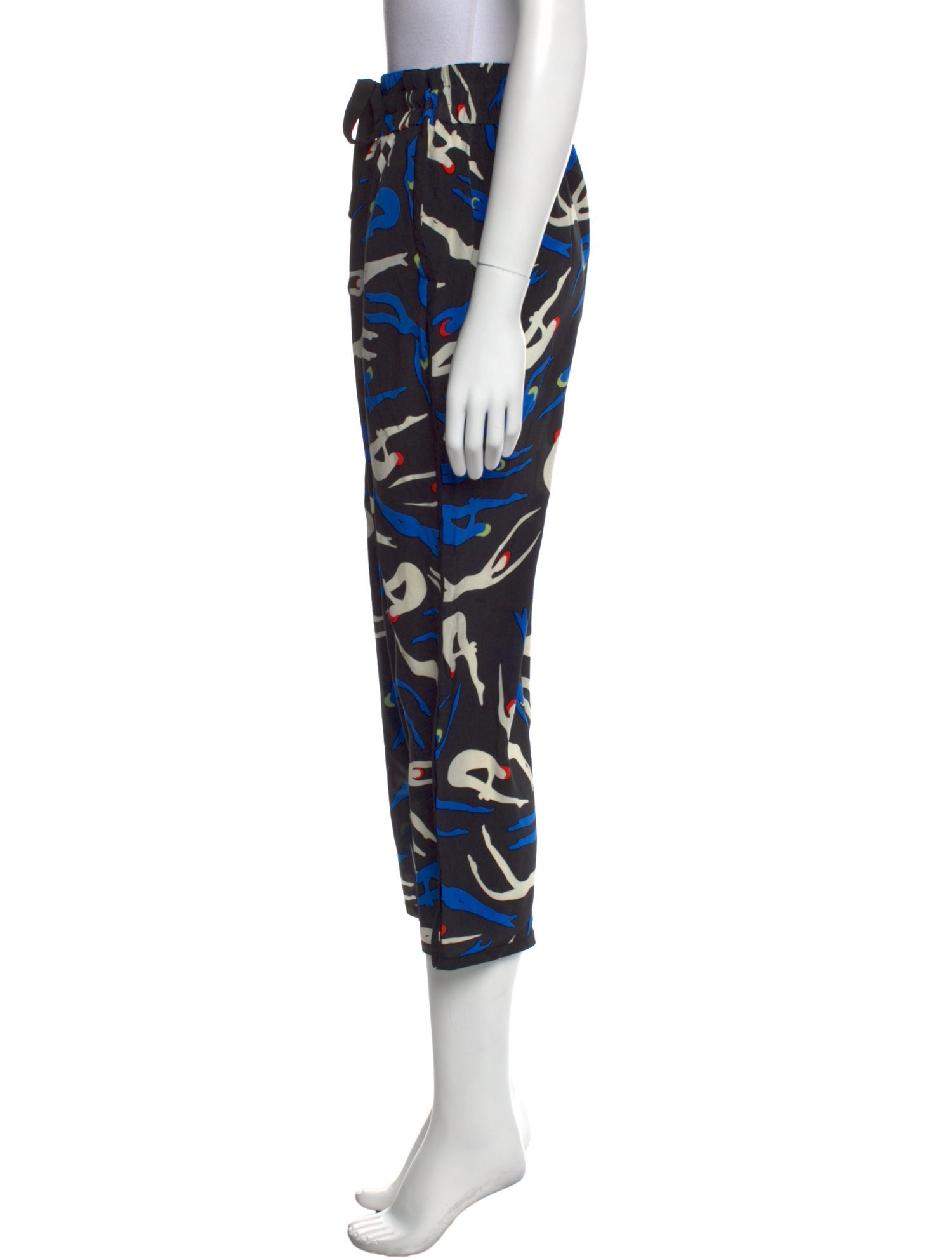 Diane von Furstenberg Silk Straight Leg Pants