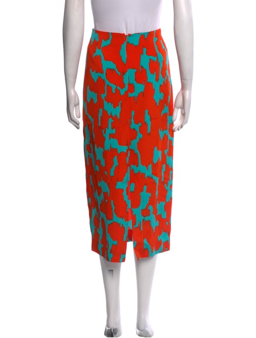 Diane von Furstenberg Printed Midi Length Skirt