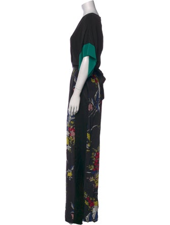 Diane von Furstenberg Silk Printed Jumpsuit